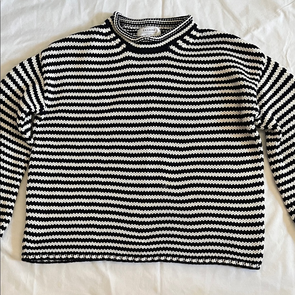 La Ligne Monochrome Striped Sweatshirt